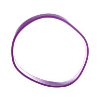 5X Fashion Silicone Rubber Elasticity Wristband Wrist Band Cuff Bracelet Bangle Purple