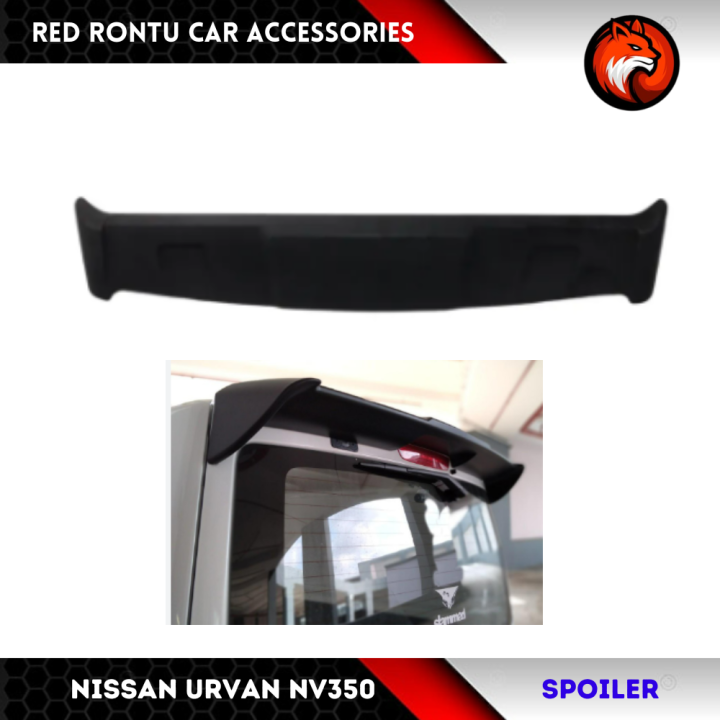 Nissan Urvan Nv Rear Wing Spoiler Body Kit Matt Black Finished Lazada Ph