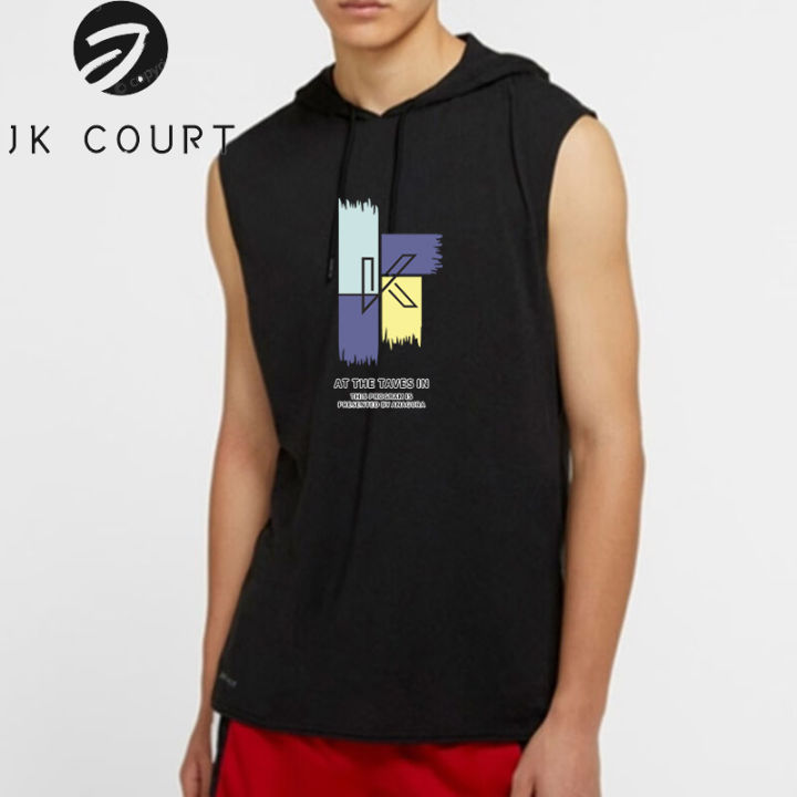 jk-court-เสื้อกล้ามชายเสื้อยืดแขนกุดผ้าฝ้ายทรงหลวมมีฮู้ดสำหรับผู้ชายเสื้อยืดแฟชั่นมียี่ห้อแฟชั่นฤดูร้อน