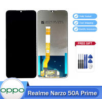 IPS LCD 6.6นิ้วสำหรับ OPPO Realme Narzo 50A Prime RMX3516สัมผัสหน้าจอ LCD หน้าจอดิจิตอลอะไหล่สำหรับแผงประกอบ