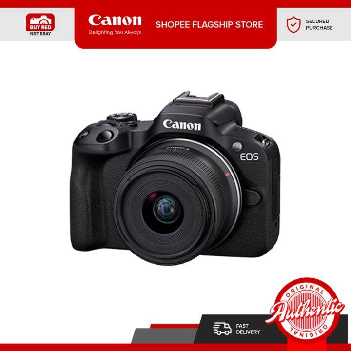 Canon Mirrorless Camera EOS R50 RFS1845mm 24.2 Megapixel 1 Year Warranty Lazada PH