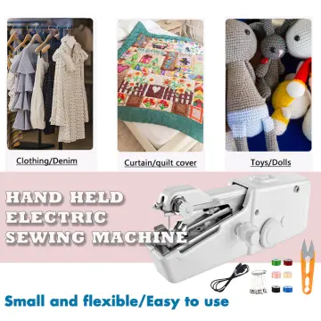 Handy Stitch Mini Sewing Machine Portable Cordless Electric Handheld Cloth  Sewer