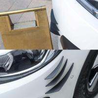 6 pcs คาร์บอนไฟเบอร์สไตล์กันชนหน้ารถลิป Splitter Body Spoiler Canards