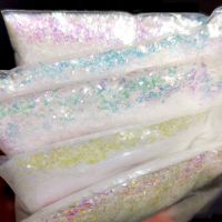 1 bag 50/20g 12 Colors  Iridescent tiny flakes nail art Unicorn Crushed mermaids flakes Shell Broken Glass Mirror flakes GH4 Adhesives Tape