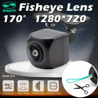 GreenYi Vehicle Rear Front Side View Camera CCD Fish Eyes Night Vision Waterproof IP68 Car Reversing Back Up Camera Universal