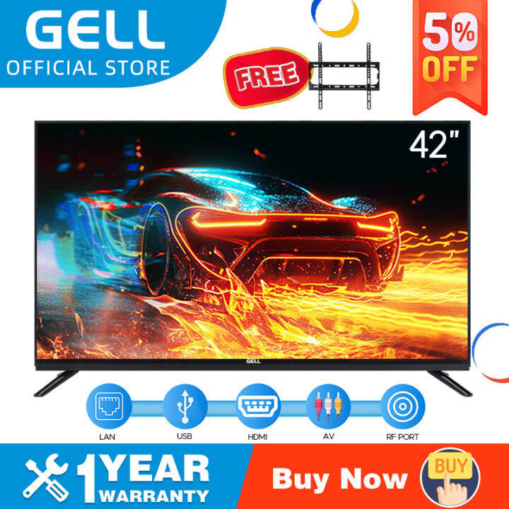 GELL 42 Inch TV LED TV sale with Bracket Full HD Not Smart TV Flat