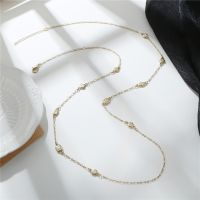 《Zoe necklace》สร้อยคอยาวแบบลูกปัดโลหะสไตล์โบฮีเมียน,สร้อยคอโซ่ยาวทำด้วยมือสำหรับผู้หญิงเครื่องประดับสร้อยคอโซ่สีทองงานปาร์ตี้ลดการจัดส่ง