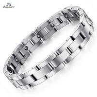 【CW】 15 Magnetic Stones Men Male Bangles Classic Jewelry