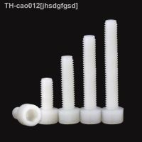 Black / White Nylon hexagon head screw m3 M4 M5 M6 M8 M10 5 to 50 pieces knurled plastic insulated bolt