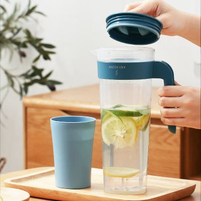 [COD] Cold kettle high temperature resistant large-capacity refrigerator set juice can plastic food grade sealed tea