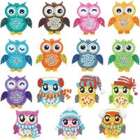 Diamond Painting Kits for Kids Owl Bird Sticker DIY Animal Diamond Painting by Number Drill Paster Child Puzzle DIY Play Kits
