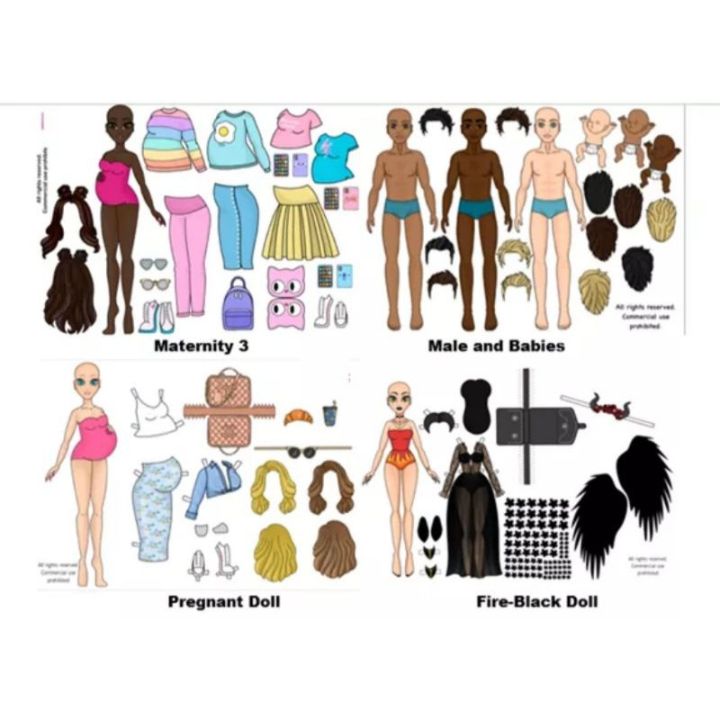 Paper Dolls Adult Printed On Photopaper Lazada Ph 2016