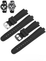 ☋卍 Black High Quality Dust Free Silicone Rubber Watch Strap for Bvlgari Diagono Convex Interface Men Women Waterproof Watchband