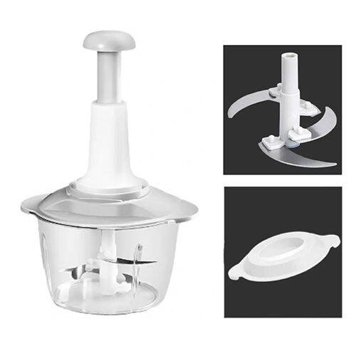 Manual Food Chopper Blender For Meats Vegetable Fruits Spices 1.5