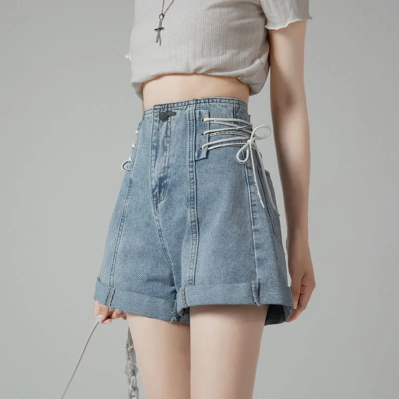 Slimming denim store shorts