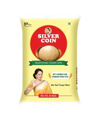 Silver Coin Atta 5kg แป้ง 100%