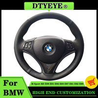 DIY Car Steering Wheel Cover For BMW M Sport M3 E90 E91 E92 E93 E87 E81 E82 E88 Customized Original Steering Wheel Braid Steering Wheels Accessories