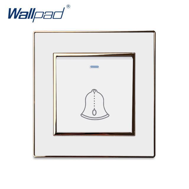 doorbell-reset-switch-momentary-contact-luxury-acrylic-panel-with-silver-border-wallpad-push-button-wall-switch