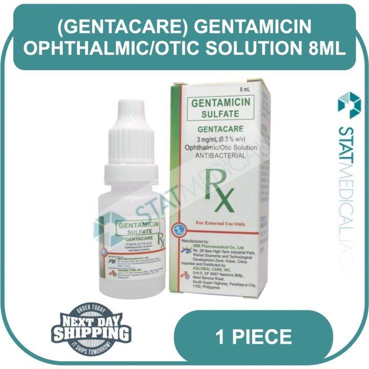 Gentamicin Sulfate Gentacare Eye Drops 8mL FDA APPROVED for Pets Dogs