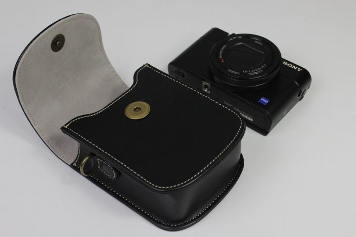 กระเป๋าใส่กล้องถ่ายรูปหนัง-pu-แบบใหม่สำหรับ-sony-zv1-rx100-vii-hx90-rx100m2-rx100m3-m4-rx100-vi-rx100-rx100-vi-wx500