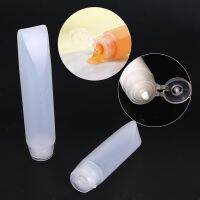 ☫ 1PC 30ML/50ML White Plastic Empty Squeeze Bottle Travel Lipstick Tube Refillable Makeup Sub-bottling Clear Cosmetic Container