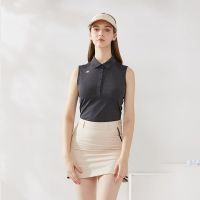 AW golf clothing womens tops ice-sensitive quick-drying golf sleeveless T-shirt Korean style slim womens vest suit summer J.LINDEBERG Titleist DESCENNTE Korean Uniqlo №♨℗