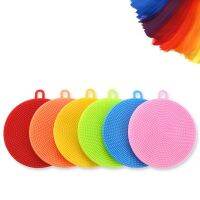 6Pcs Cleaning Washing Brushes Silicone Dish Sponges Dishes Scrubber Dishwasher