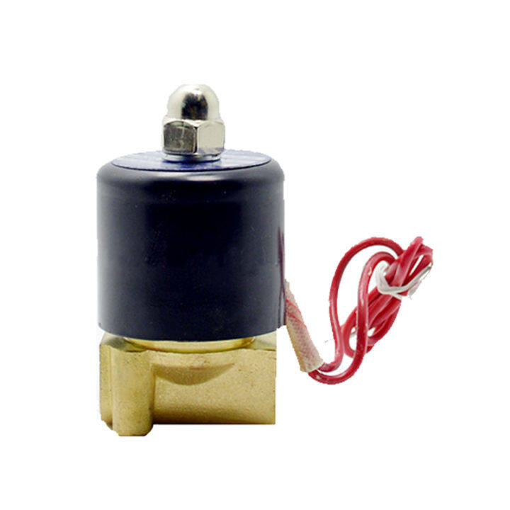 G1/4in Brass Electric Solenoid Valve Normally Closed 0‑0.8MPA 220V for ...