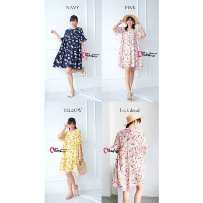 Premium Women s Clothes NAYA FLORAL DRESS BANGKOK COTTON CRINKEL TS0563