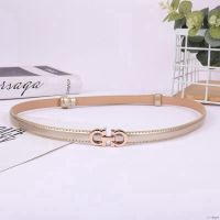 Women Leather Casual Wild Neutral Soft Simple Loop Buckle Belt