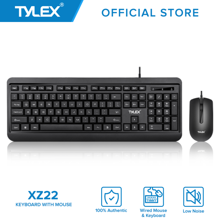 TYLEX XZ22 Home & Office Keyboard and Mouse Combo for PC Desktop Laptop