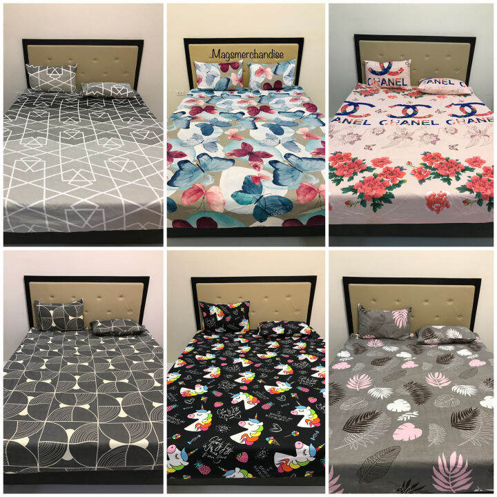 SALE Canadian Bedsheet with two pillowcases Lazada PH