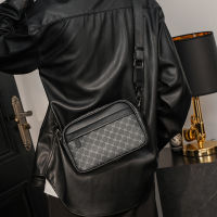 Fashion Design Plaid Shoulder Bag Men Luxury Brand Crossbody Bags For Men Messenger Bag Male Handbags Small Shoulder Bags Purse