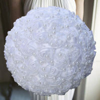 1pclot White Wedding Bride Bouquets With Diamond For Wedding Party