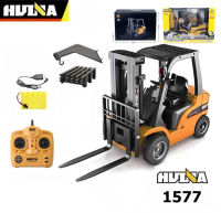 รถโฟล์คลิฟท์ HUINA 1577 รถยก Forklift Double Eagle Loader รถบรรทุกเครน รถบังคับ รถบังคับวิทยุ 1/10 2.4Ghz Rc