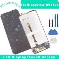 หน้าจอ LCD BV7100 Blackview ของแท้ใหม่ + อุปกรณ์ประกอบดิจิไทเซอร์หน้าจอสัมผัสสำหรับ Blackview BV7100สมาร์ทโฟน