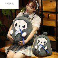 SUNNYFAN เบาะโซฟา Hiasan Kamar ของเล่นหมอนนุ่มของขวัญสำหรับเด็กเด็ก,Boneka Mainan ของขวัญฮาโลวีนยมทูตของเล่นตุ๊กตาตุ๊กตาผ้ากำมะหยี่