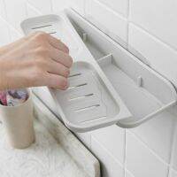 Soap Box Seamless Adhesive Dish Storage Holder Wall Mount Stand Bathroom Accessories  Tool Double Layer Strong Sucker Soap Dishes