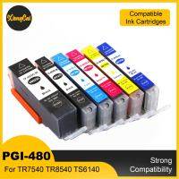 PGI480ที่รองรับตลับหมึก CLI-481 PGI-480 CLI480สำหรับแคนนอน TS6140 TS8140 TS9140เครื่องพิมพ์อิงค์เจ็ท PGI 480 CLI480