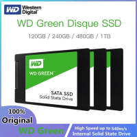 【ส่งจากกรุงเทพ】ฮาร์ดดิสก์ภายใน 120GB 240GB 480GB 960GB Western Digital Green SSD SATA3 2.5 นิ้ว ประกัน 3 ปี