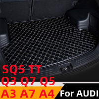 Sinjayer Car Trunk Mat Waterproof AUTO Tail Boot Cars Flat Side Cargo Car Pad For AUDI Q3 SQ5 TT Q7 A3 A7 A4 Q5 ALL Models