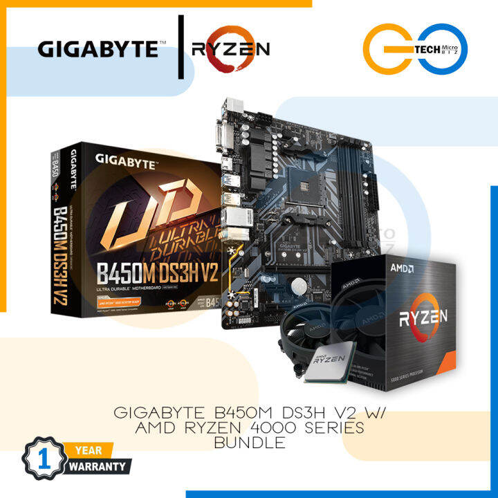 Amd Ryzen 5 4600g Processor W Gigabyte B450m Ds3h V2 Motherboard Bundle Lazada Ph 9783