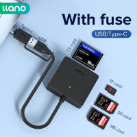 LLANO USB 3.0เครื่องอ่านการ์ดมัลติฟังก์ชั่นเครื่องอ่านการ์ดความเร็วสูงรองรับ Sd/micro SD Tf/ms/ ช่องเสียบการ์ด CF การ์ดความจำ All-In-One ไดรฟ์อ่านฟรี