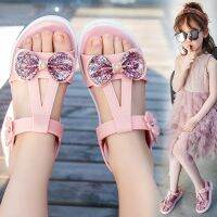 New Arrival Bow Tie Girls Sandals Kid Soft Sole Shoes Peep Toe Baby Beach Shoes