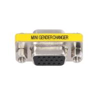 VGA HD15 Female to Female Mini Gender Changer Adapter (Intl)