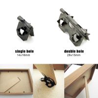 50Pcs Fix Picture Photo Art Work Frame Back Board Backboard Support Stand Leg Foot Barbed Hinge Hanger Repair Attach