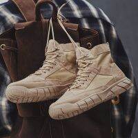 swat shoe--Mens shoes spring canvas Martin boots high-gang tactical military outdoor desert workwear battle wolf summer