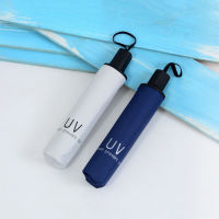 G 2023 New Umbrella Printed Three Fold Manual Umbrella Uv Protection Sunshade Advertising Umbrella Printed Logo