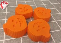 4pcs Pumpkin shape mold for Soap, Chocolate &amp; Ice cream พิมพ์ซิลิโคน พิมพ์วุ้น พิมพ์สบู่ แม่พิมพ์วุ้น