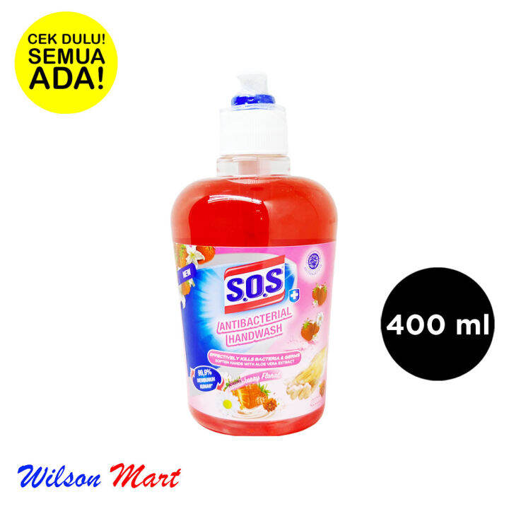 Sos Anti Bacterial Hand Wash Strawberry Floral Ml Pump Sabun Cuci Tangan Lazada Indonesia